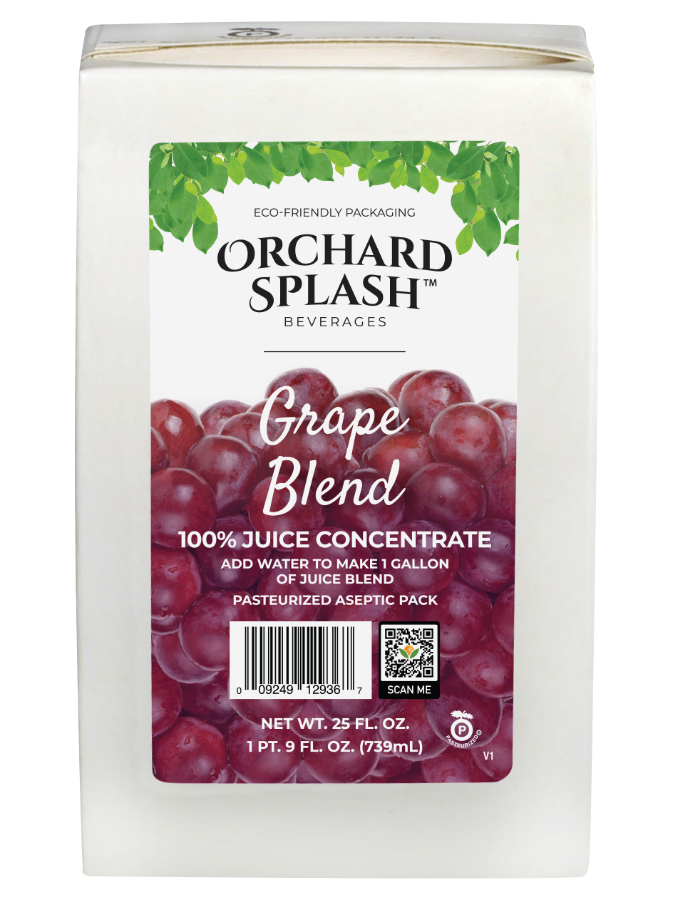 25oz Orchard Splash 100% Grape Blend Concentrate (Case of 12 Pcs.)